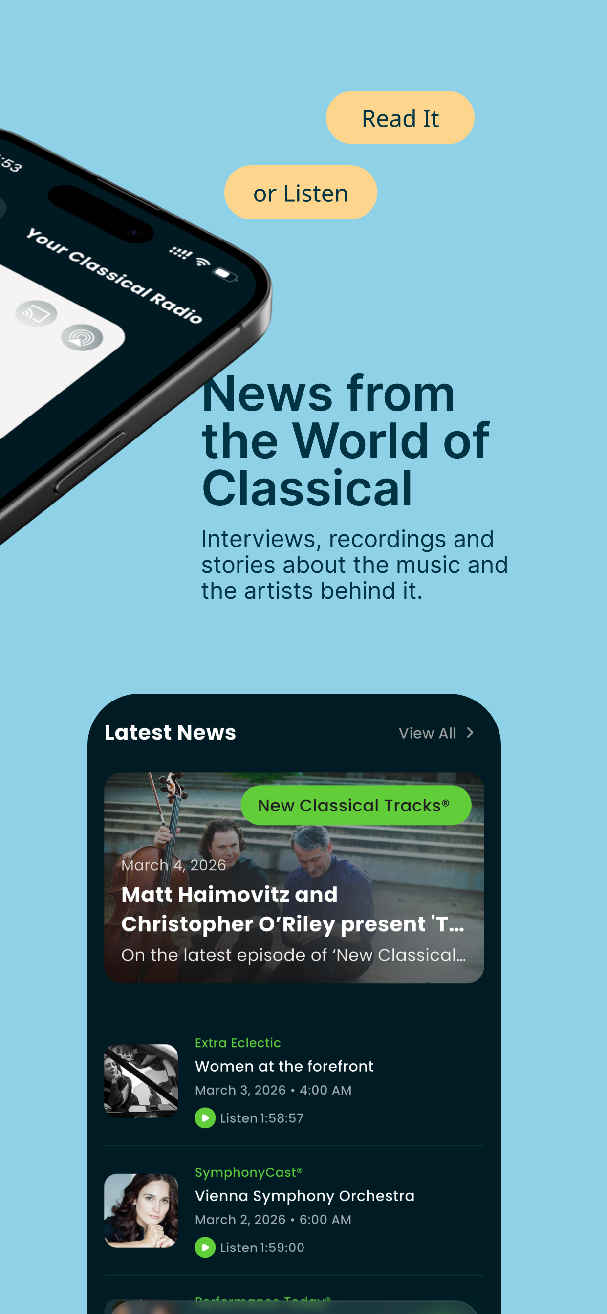 Your Classical screen 3